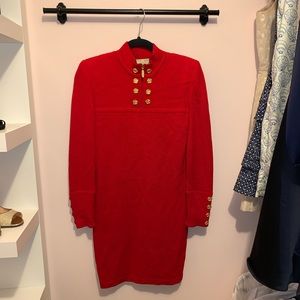 St. John Vintage Marie Gray red dress!